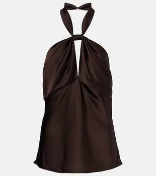 Tom Ford | Cutout halterneck satin top