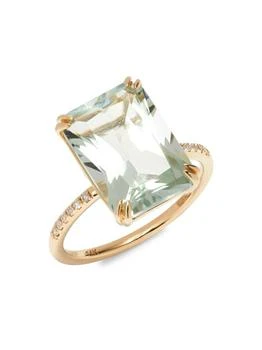 Effy | 14K Yellow Gold, Green Amethyst
0.06 TCW Diamond Ring