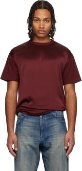 Givenchy | Burgundy Cotton Silk T-shirt