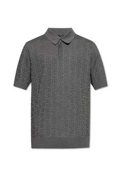 Dolce & Gabbana | Dolce & Gabbana DG Logo Jacquard Knitted Polo Shirt