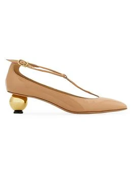 Salvatore Ferragamo | Tania 40MM Leather T-Strap Pumps