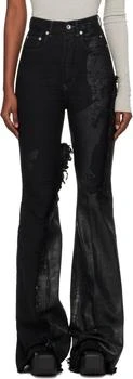 Rick Owens | Black Concordians Bolan Bootcut Jeans