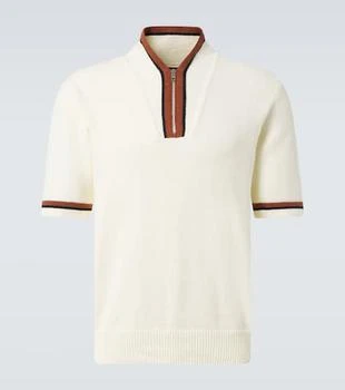 Dolce 
Gabbana | Cotton-blend polo shirt