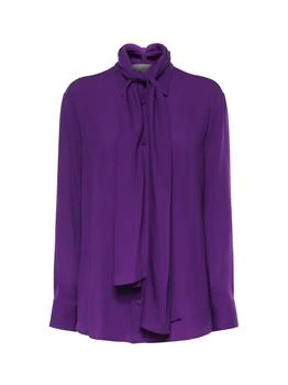 Balenciaga | Balenciaga Scarf-Neck Long-Sleeved Shirt
