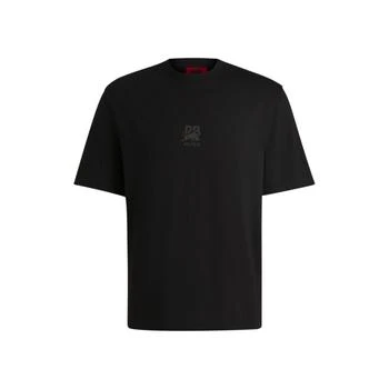 x RB cotton-jersey T-shirt with carbon stealth logo