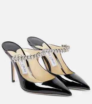 Jimmy Choo | Bing 100 patent leather mules