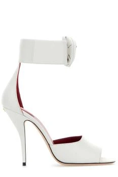 Valentino | Valentino	Drip Rose Embellished Open Toe Sandals