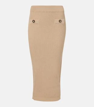 Balmain | Ribbed-knit pencil skirt