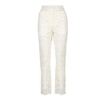 Dolce & Gabbana | Dolce & Gabbana Semi-Sheer Floral Lace Trousers