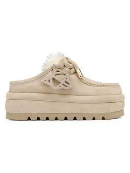 Blizzard Suede and Faux Fur Slip-On Shoes