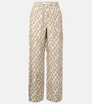 Burberry | Printed high-rise silk palazzo pants