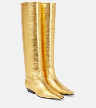 Khaite | Marfa metallic leather knee-high boots