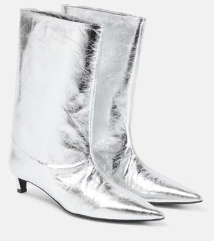 Jil Sander | Metallic leather ankle boots
