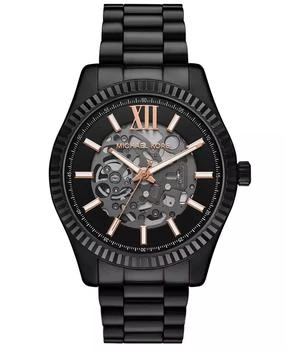 Men
s Lexington Automatic Black IP Stainless Steel Watch, 45mm