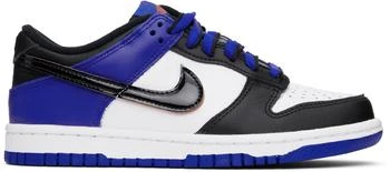 Big Kids White 
Blue Dunk Low SE Sneakers