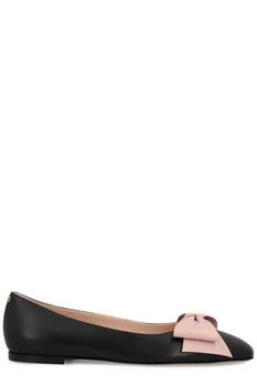 Valentino | Valentino Bowow Round Toe Slip-On Ballet Flats