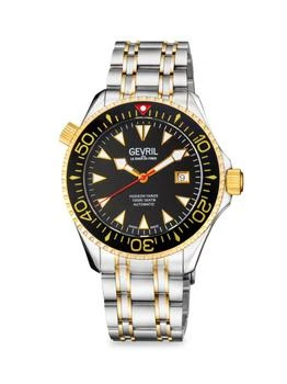 Gevril | Hudson Yards 43MM Two Tone Stainless Steel Automatic Watch