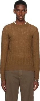 Dries Van Noten | Brown Crewneck Sweater