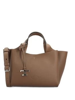 Tod's | Structured Grained Leather Tote with Silver-tone Hardware