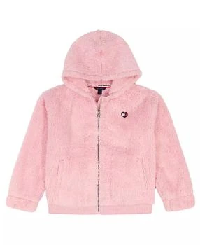 Tommy Hilfiger Girls' 7-16 Minky Loose-Fit Zip-Up Hoodie
