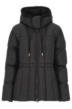 Moncler | Moncler Estom Vertical-Quilted Hooded Short Down Jacket