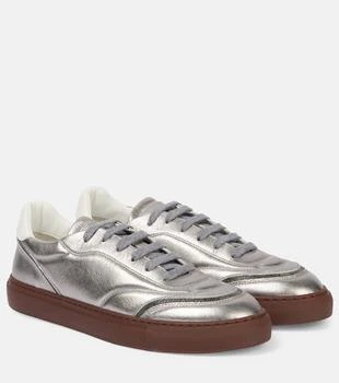 Brunello Cucinelli | Metallic leather sneakers