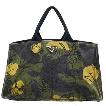 Prada | Canapa Tote Printed Canvas Canvas Tote Bag Bag (Pre-Owned)
