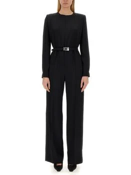 Gucci | Gucci Satin Square G Belt Jumpsuit