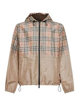 Burberry | Burberry Gradient Check Hooded Jacket