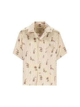 Valentino | Valentino	Floral Printed Bowling Shirt
