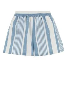 Givenchy | Givenchy 4G Striped Elastic-Waist Shorts