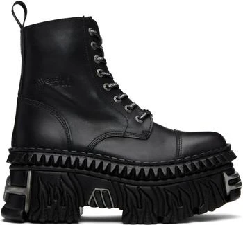 Black New Rock Edition Combat Boots