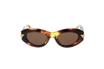 Bottega Veneta | Bottega Veneta Eyewear Oval Frame Sunglasses