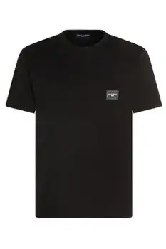 Dolce & Gabbana | Dolce & Gabbana Logo Plaque Crewneck T-Shirt