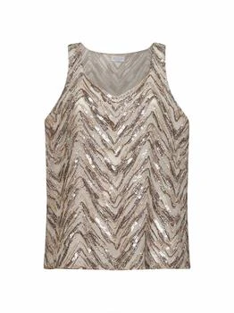 Brunello Cucinelli | Brunello Cucinelli Sequin-Embellished Chevron Top
