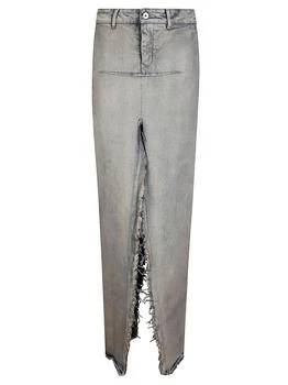 Rick Owens | Rick Owens Concordians Runway Denim Sliced Skirt