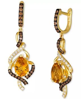 Le Vian | Cinnamon Citrine (2 ct. t.w.) & Diamond (3/4 ct. t.w.) Drop Earrings in 14k Gold