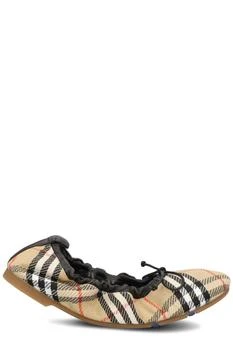 Burberry | Burberry Check Fawn Ballerinas