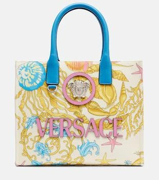 Versace | La Medusa Small printed canvas tote bag