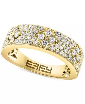 Effy | EFFY® Diamond Floral Band (3/4 ct. t.w.) in 14k Gold