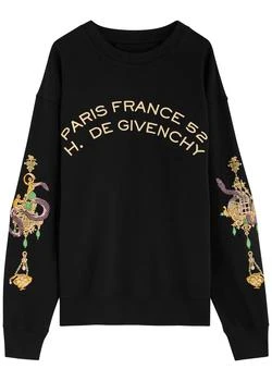 Givenchy | Logo embroidered cotton sweatshirt