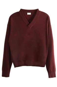 Yves Saint Laurent | Saint Laurent V-Neck Long-Sleeved Jumper