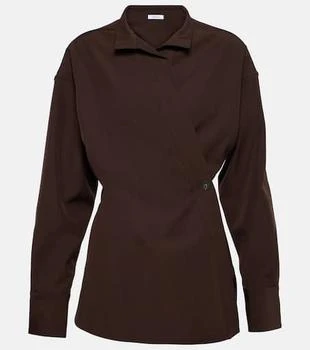 Salvatore Ferragamo | Wrap wool shirt