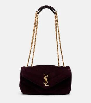 Yves Saint Laurent | Loulou Small matelassé suede shoulder bag