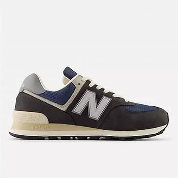 Men's 574 Sneakers In Black Cement Slate Grey