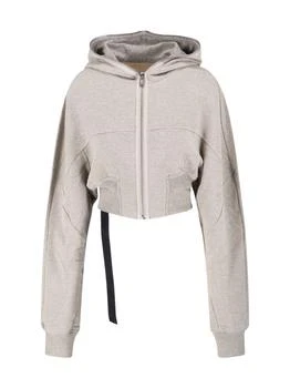 Rick Owens | Rick Owens DRKSHDW Zipped Cropped Hoodie
