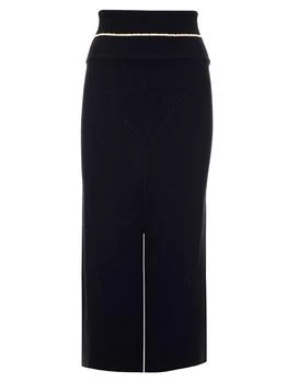 Moncler | Moncler 1952 Front-Slit Knitted Midi Skirt