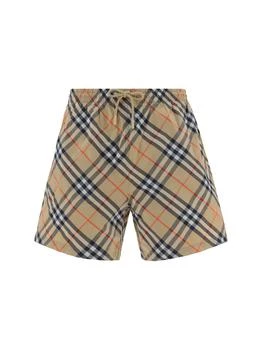 Burberry | Burberry Check Printed Drawstring Swim Shorts