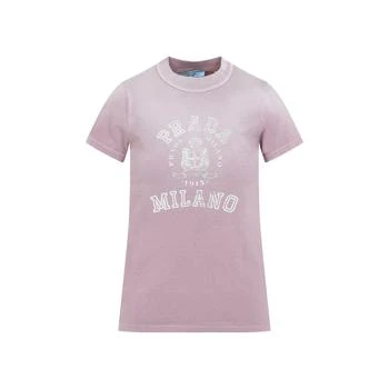 Prada | Prada Logo Printed Crewneck T-Shirt