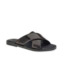 Salvatore Ferragamo | Men's Sion Criss-Cross Sandals In Caraway